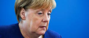 Die Kanzlerin Angela Merkel nach der Bayern-Wahl. REUTERS/Fabrizio Bensch