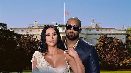 US-Präsident Kanye West und First Lady Kim Kardashian. Diese Fotomontage zeigt eine Realität die längst nicht mehr undenkbar ist.