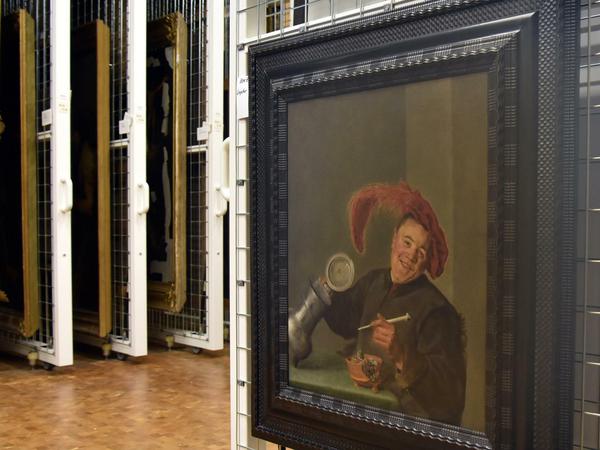 Viele Gemälde werden selten oder nie in der Ausstellung gezeigt. Hier "Der lustige Zecher" von Judith Leyster.