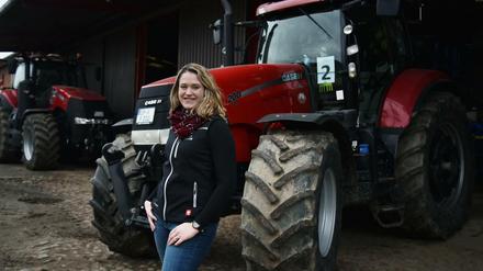 Johanna Mandelkow hat die große Traktor-Demo in Berlin mitorganisiert. 