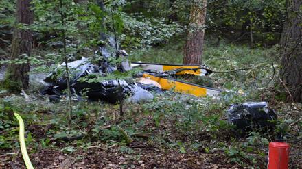 Bei dem Hubschrauber-Absturz in Buchen am Sonntag waren drei Menschen ums Leben gekommen.