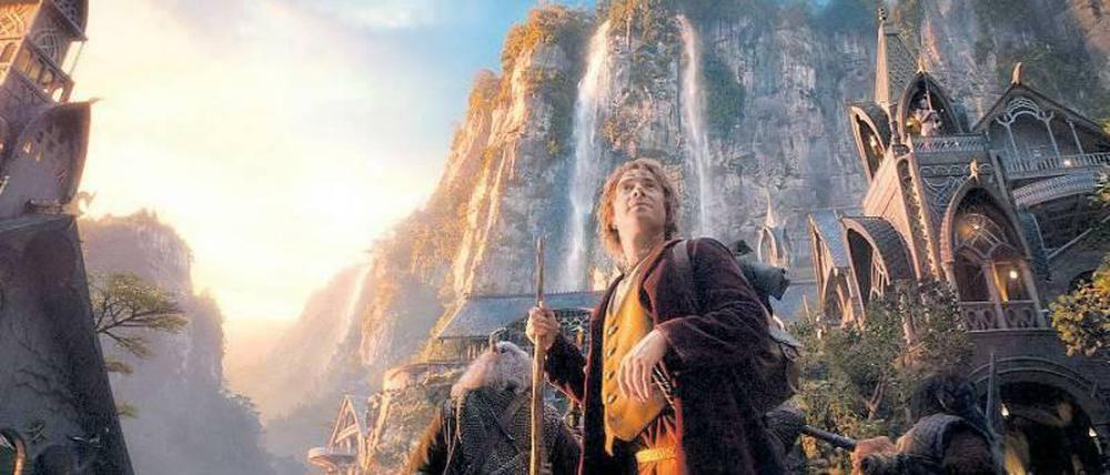 Auf der Suche nach dem legendären Schatz. Bilbo Baggins in einer Szene des Kinofilms „Der Hobbit: Eine unerwartete Reise“.