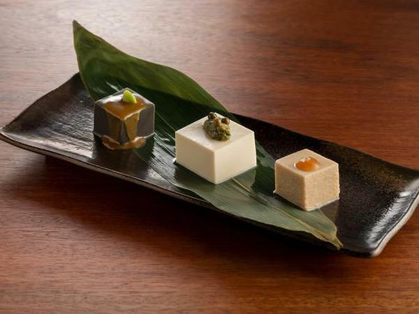 Dreierlei hausgemachter Tofu aus dem "Zenkichi"