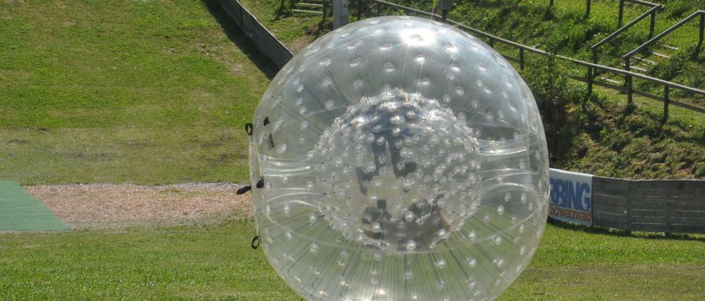 Zorbing am Titisee