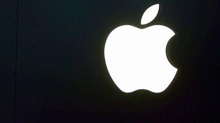Das Logo des Technologie- und Softwareherstellers Apple. 