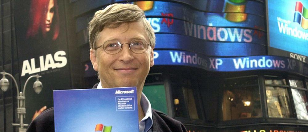 Auslaufmodell: Bei der Einführung von Windows XP im Herbst 2001 hatte Bill Gates noch selbst die Werbetrommel gerührt. Halbwegs sicherheitsbewusste Computernutzer sollten nun jedoch an den Umstieg denken, denn der Support läuft aus.