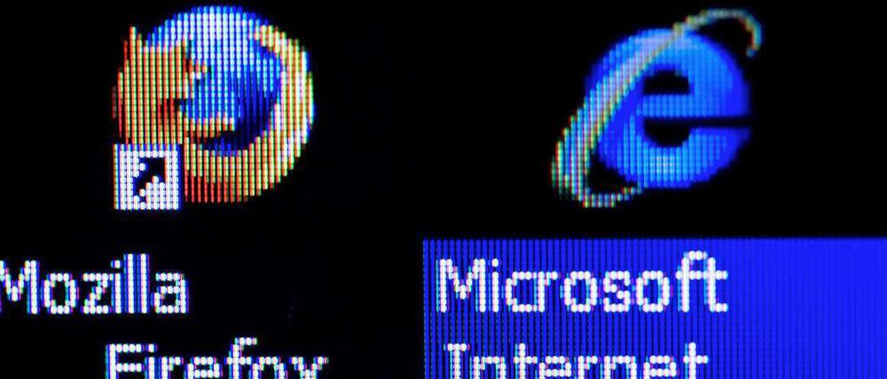 Sicher - oder nicht? Mozillas Firefox und Microsofts Internet Explorer.
