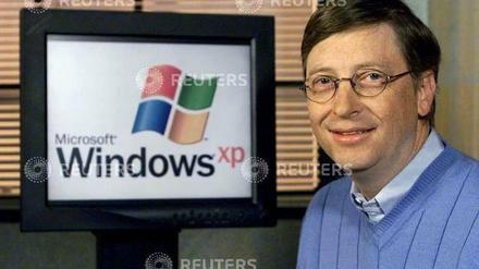 Im Jahr 2001 machte Microsoft-Gründer Bill Gates noch selbst Werbung für Windows XP. Jetzt warnt der Konzern vor den erwartbaren Sicherheitslücken nach dem Ende der Supportphase.
