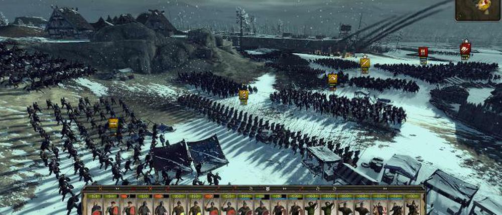 Konfrontation im Winter: Szene aus "Total War: Attila".