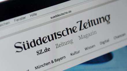 Der Online-Auftritt der Süddeutschen Zeitung.