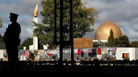 Eine der angegriffenen Moscheen in Christchurch 