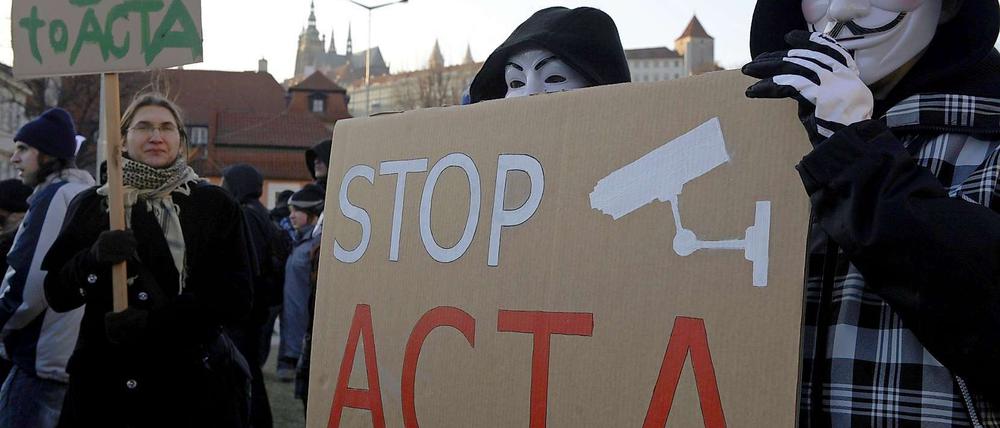 In Polen und Tschechien wird besonders stark gegen ACTA protestiert.