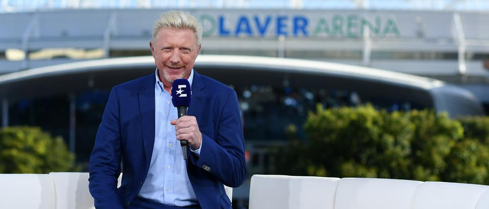 Kommentiert und analysiert erneut für Eurosport die Australian Open: Boris Becker.