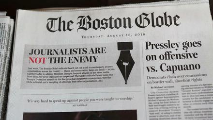 Der #FreePress-Kampagne des "Boston Globe" haben sich über 350 US-Medien angeschlossen.