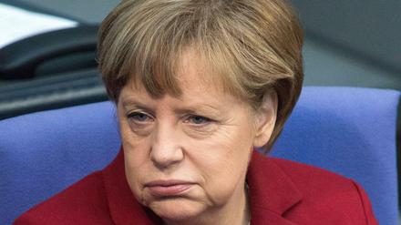Not amused über die "Bild"-.Anfrage? Bundeskanzlerin Angela Merkel