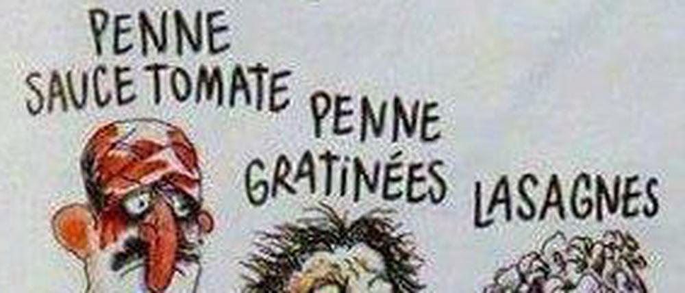 Erdbebenopfer, wie sie "Charlie Hebdo" sieht