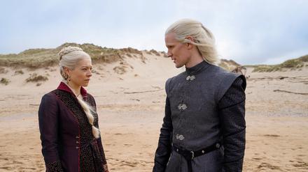 Die Vorfahren von Daenerys und Viserys Targaryen: Prinzessin Rhaenyra (Emma D‘Arcy) und ihr Onkel Daemon (Matt Smith).