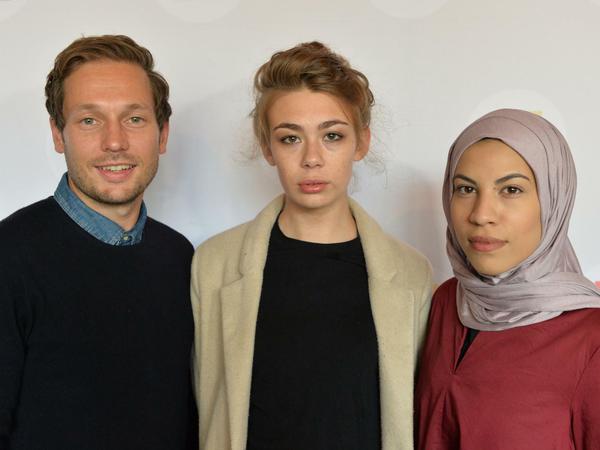 Friedemann Karig, Ronja von Rönne und Nemi El-Hassan arbeiten für "funk", dem neuen multimedialen Angebot von ARD und ZDF.