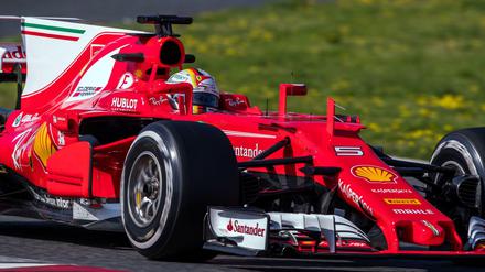 Für weitere drei Jahre hat sich RTL die Reche an der Free-TV-Ausstrahlung der Formel 1 - im Bild Ferrari-Fahrer Sebastian Vettel - gesichert. 