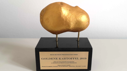 Also, richtig schön ist die "Goldene Kartoffel" nicht, die in diesem Jahr an die politischen Talkshows von ARD und ZDF verliehen wird.