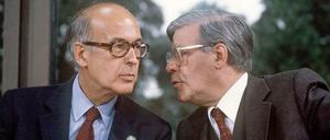 "Niemals ohne die Franzosen handeln" - so lautete das Motto von Helmut Schmidt (rechts, mit Valéry Giscard d'Estaing).