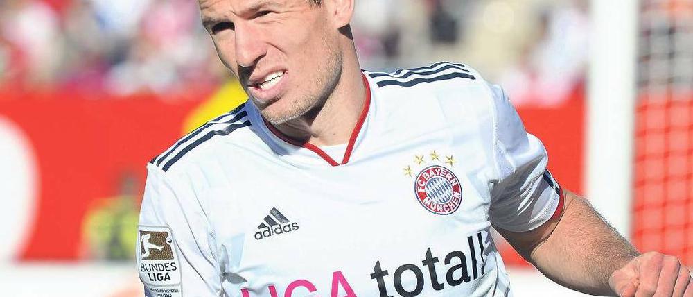 Gern gesehen. Mit Stars wie Arjen Robben lässt sich die Bundesliga noch besser in andere Länder verkaufen. Foto: AFP