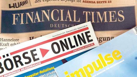 Vor dem Aus. Für 2012 soll der Hamburger Verlag Gruner + Jahr für die Wirtschaftstitel insgesamt einen Verlust von 15 Millionen Euro erwarten. Foto: dpad