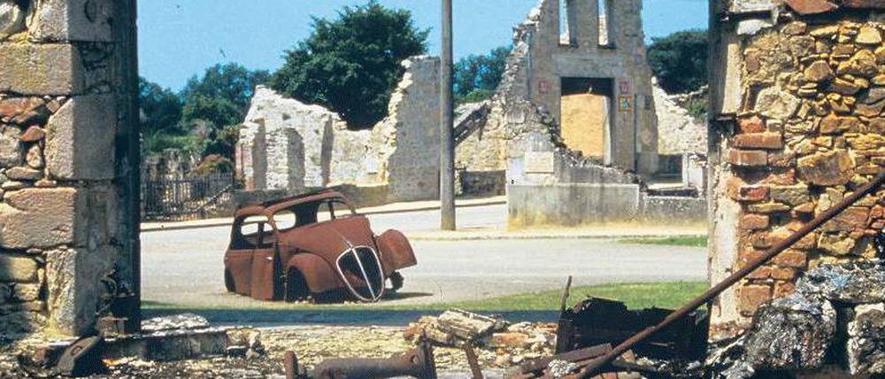 Ermordet von der Waffen-SS: Im Juni 1944 wurde beinahe die gesamte Bevölkerung des westfranzösischen Ortes Oradour umgebracht. In Deutschland wurden die Täter nach dem Krieg – mit nur einer Ausnahme – nicht belangt. Foto: SWR