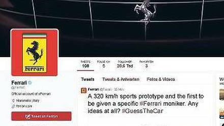 Unter verschärfter Beobachtung. Der offizielle Twitter-Account von Ferrari vermeldete am Donnerstag den Wechsel von Sebastian Vettel.