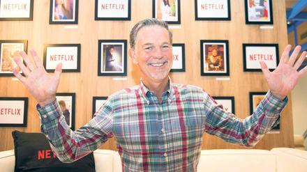 Die neue Art, fernzusehen.  Reed Hastings gründete 1997 eine Online-Video-Versandfirma. Mittlerweile hat der Streamingdienst Netflix über 60 Millionen Kunden weltweit.