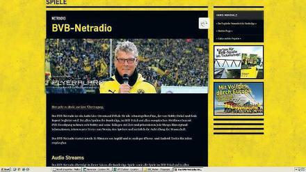 Wem der Fernseh-Kommentar nicht gefällt, der greift bei Live-Spielen auf das Netz-Radio zurück, zum Beispiel bei Spielen von Borussia Dortmund.