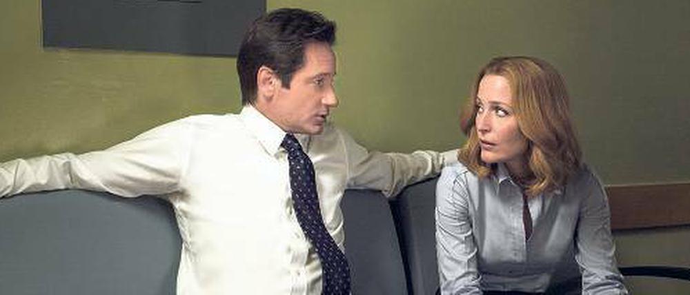 Nach neun Staffeln und zwei Filmen arbeiten die Ex-FBI-Agenten Dana Scully (Gillian Anderson) und Fox Mulder (David Duchovny) erneut zusammen in „Akte X“. Doch kommen sie sich auch menschlich wieder näher?