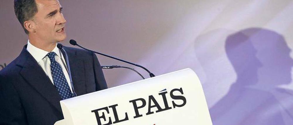 Richtig wichtig. Wenn Spaniens einflussreiche Zeitung „El País“ ihren 40. Geburtstag feiert, dann schaut selbst König Felipe auf ein Grußwort vorbei.