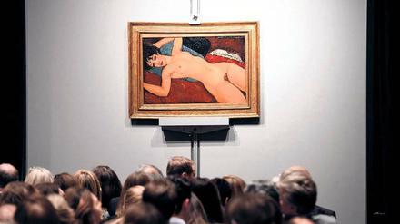 Das bislang zweitteuerste Werk der Kunstgeschichte: Dieser Modigliani-Akt wurde im vergangenen Jahr bei Christie’s für über 170 Millionen Dollar versteigert.