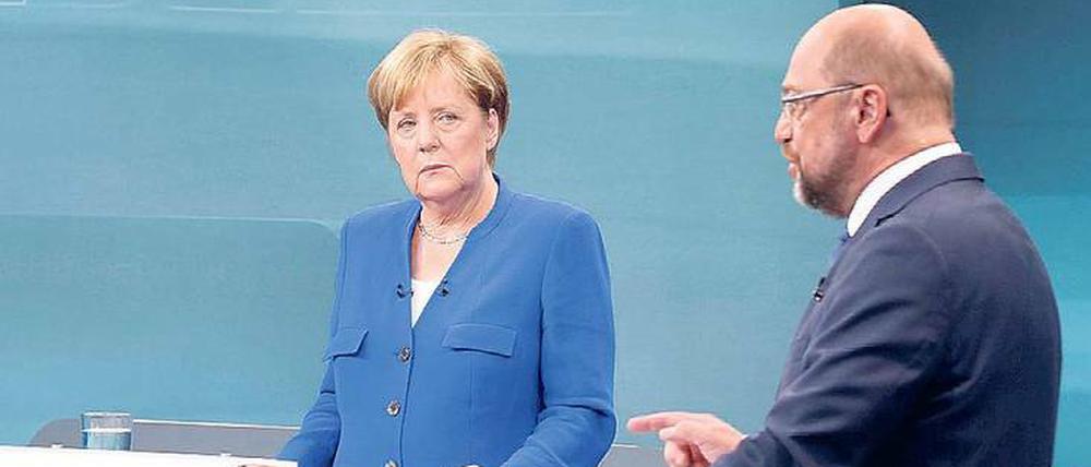 Keine Feinde, nicht einmal politische Gegner: Stephan Lamby hat den Wahlkampf zwischen Angela Merkel und Martin Schulz über längere Zeit verfolgt.
