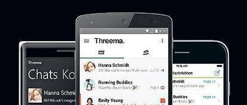 Der Messenger Threema ermöglicht Ende-zu-Ende-verschlüsseltes Kommunizieren. 