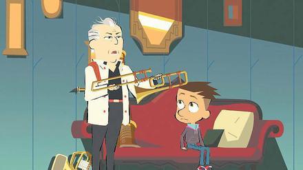Neue Töne für den elfjährigen Max. Daniel Barenboim führt die Zuschauer als animierte Trickfigur in die faszinierende Welt der Musik ein. 