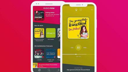 Als App oder im Web: Audio Now ist für die Hörer kostenlos, das Angebot finanziert sich über Werbung. 