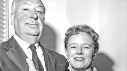 Alfred Hitchcock mit der Partnerin seines Lebens: Alma Reville. 