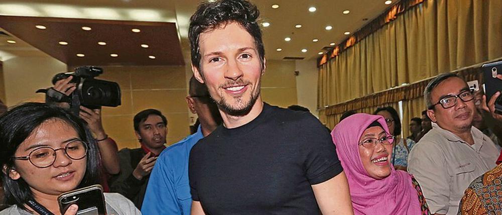 Gegen Obrigkeiten. Telegram-Gründer Pawel Durow, 35, sieht sich als Unterstützer von Freiheitsverfechtern, die sich in totalitären Regimen zur Wehr setzen. 