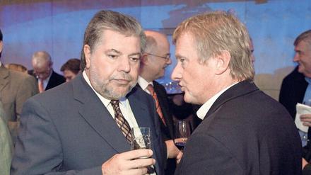 Mittendrin. Hans-Ulrich Jörges (rechts) schrieb nicht über Politiker, er sprach auch mit ihnen, so 2007 mit dem damaligen SPD-Vorsitzenden Kurt Beck. 