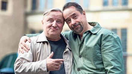 Seit 20 Jahren dabei: Axel Prahl (links) und Jan Josef Liefers sind im Münster-Krimi seit zwei Jahrzehnten kein Herz und eine Seele. 