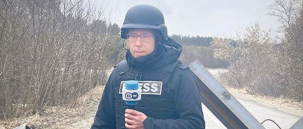 Arbeiten an der Front. Mathias Bölinger, Jahrgang 1976, berichtet seit Anfang Januar für die Deutsche Welle aus der ukrainischen Hauptstadt Kiew.