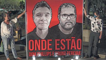 Das Schicksal von Dom Phillips (links) und Bruno Pereira bleibt ungewiss.