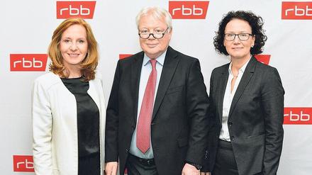 In der Kritik: RBB-Intendantin Patricia Schlesinger und Wolf-Dieter Wolf, Vorsitzender des Verwaltungsrates der ARD-Anstalt. 