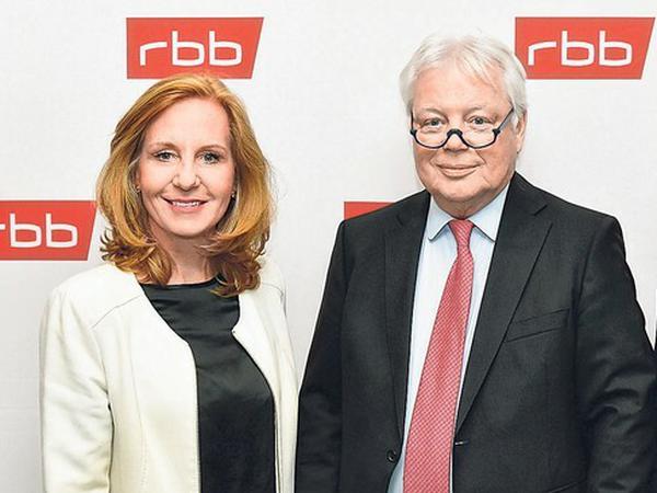 Stehen in der Kritik: RBB-Intendantin Schlesinger und Verwaltungsratschef Wolf. 