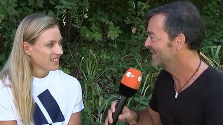 ZDF-Sportreporter Martin Wolff im missglückten Interview mit der Wimbledon-Gewinnerin Angelique Kerber.