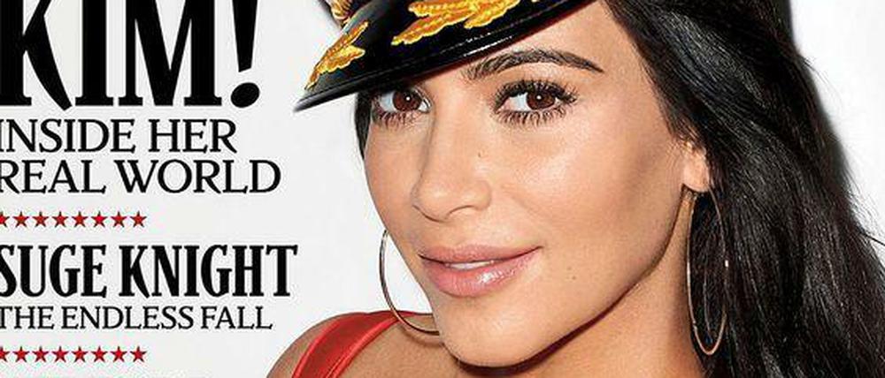 Das umstrittene "Rolling Stone"-Cover: Selfie-Queen Kim Kardashian ziert die aktuelle Ausgabe des US-Musikmagazins. 