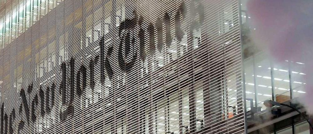 Das Gebäude der New York Times in New York. Gleich vier Pulitzer in diesem Jahr an die Zeitung.
