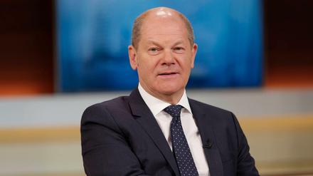 Olaf Scholz bei Anne Will. 